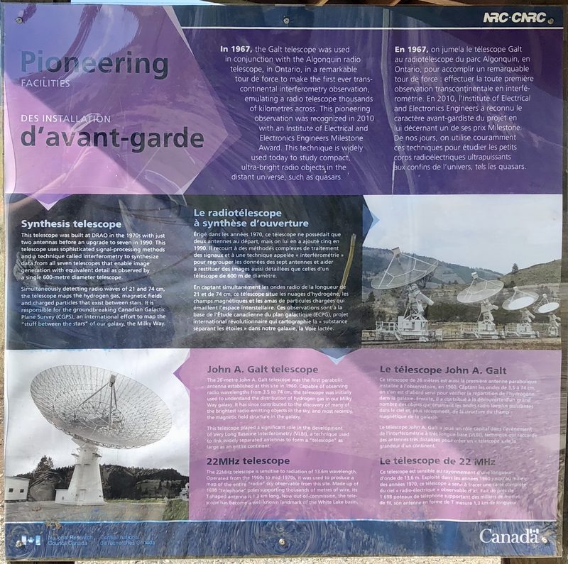 Pioneering Facilities interpretive sign