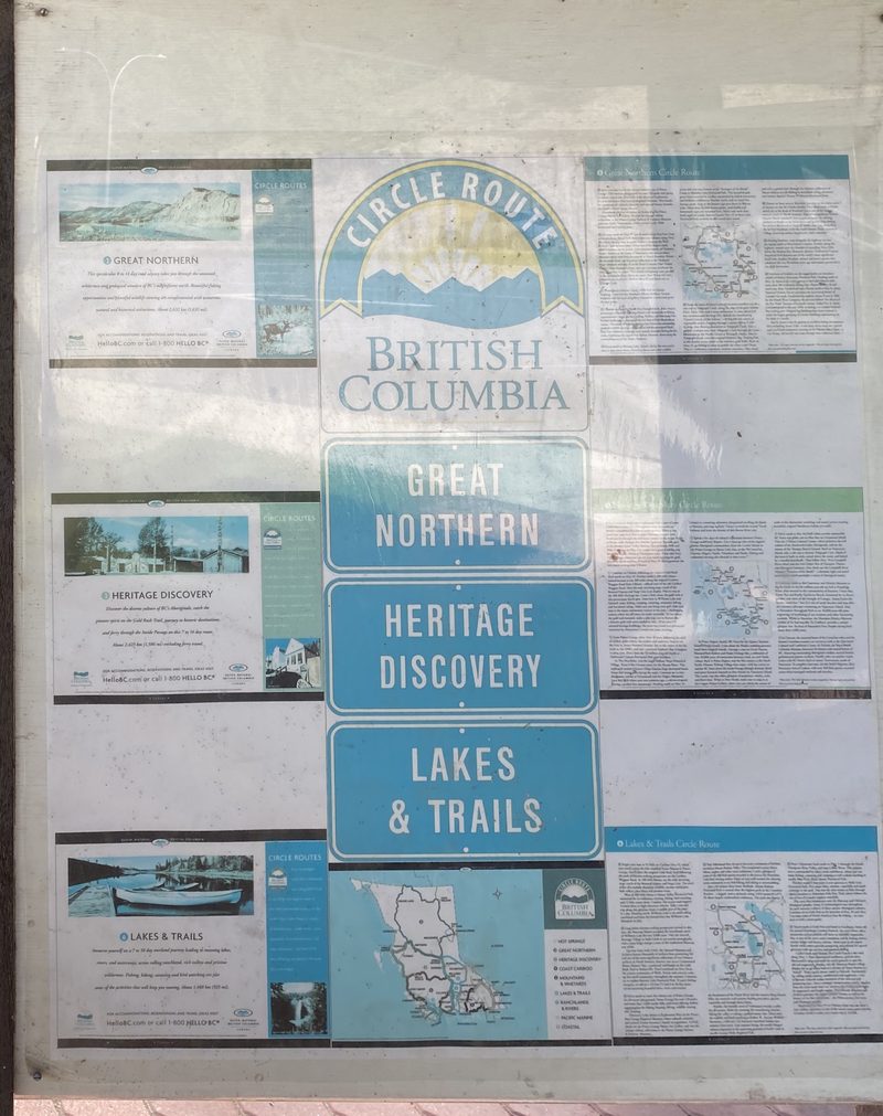 Circle Route British Columbia tourism sign